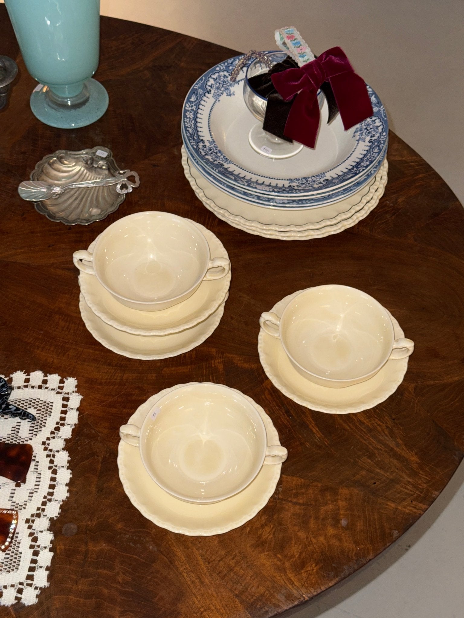 Grindley tea cups (2 sets) - NEROLI