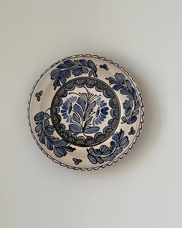 Handpainted ceramic platter - NEROLI