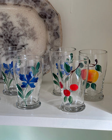 Handpainted glasses - NEROLI
