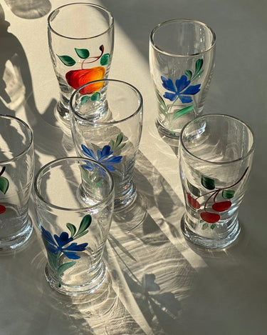 Handpainted glasses - NEROLI