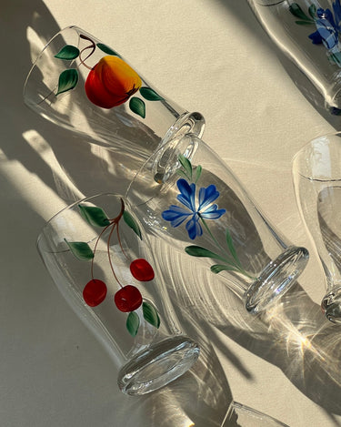 Handpainted glasses - NEROLI