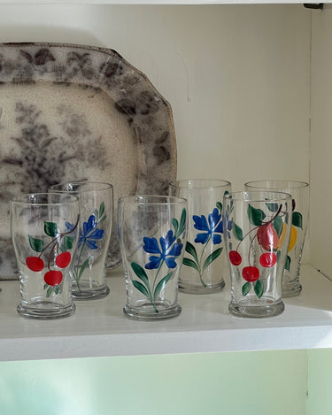 Handpainted glasses - NEROLI