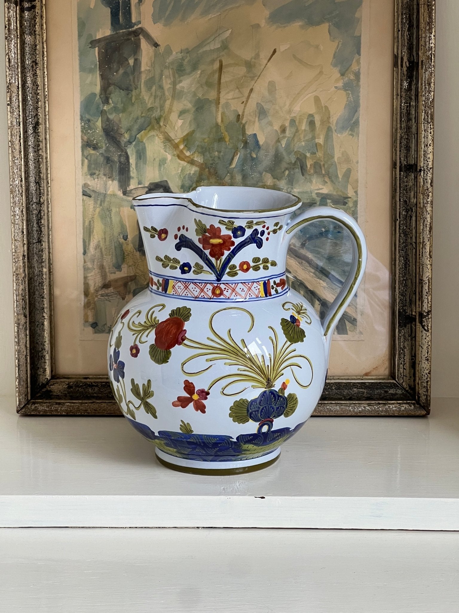 Handpainted pitcher - NEROLI