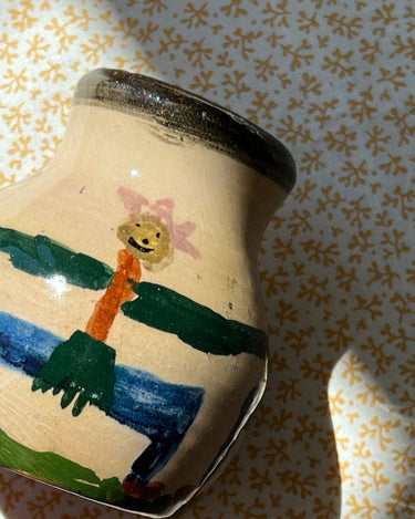 Handpainted vase - NEROLI