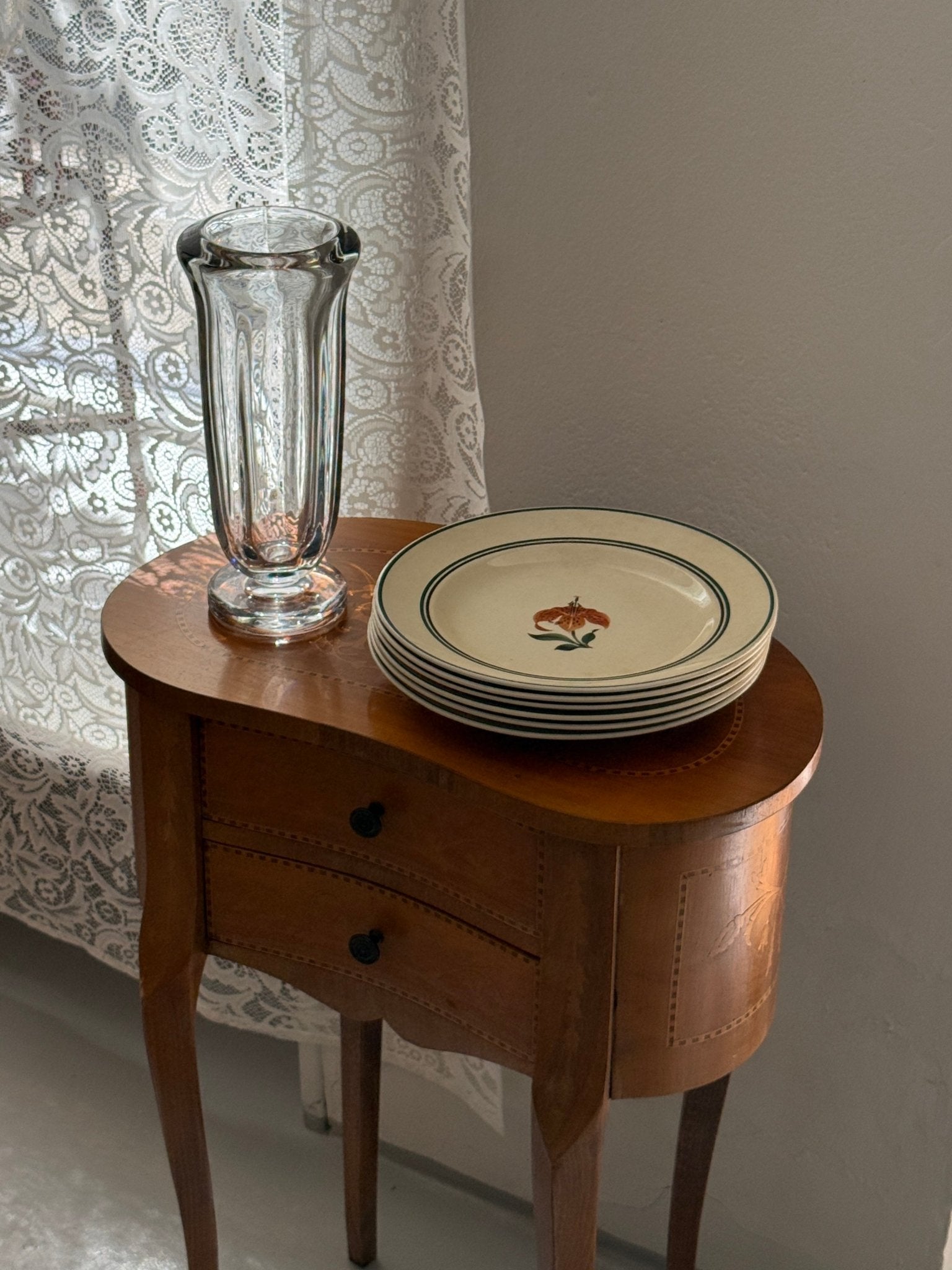 Heavy glass vase - NEROLI