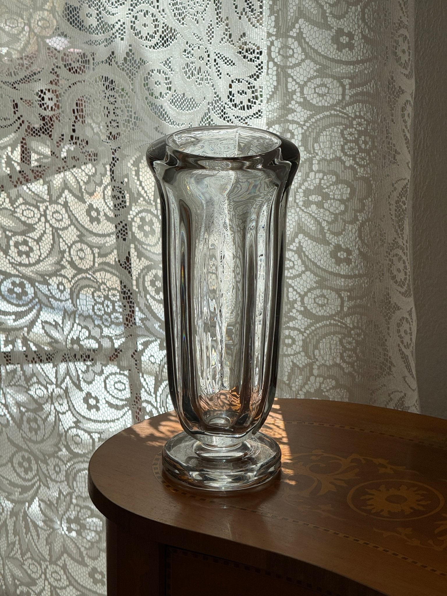 Heavy glass vase - NEROLI