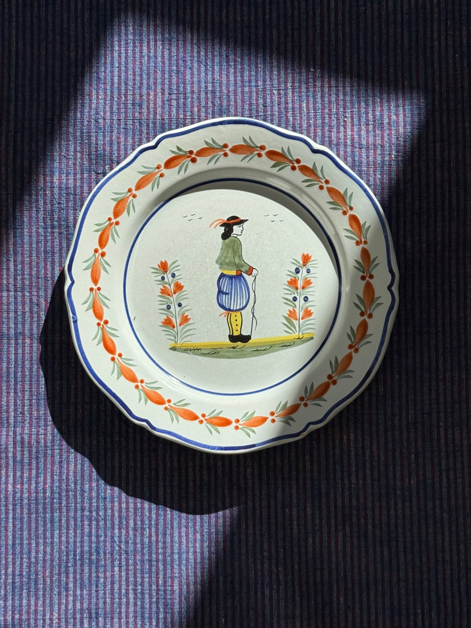 Henriot Quimper plate - NEROLI