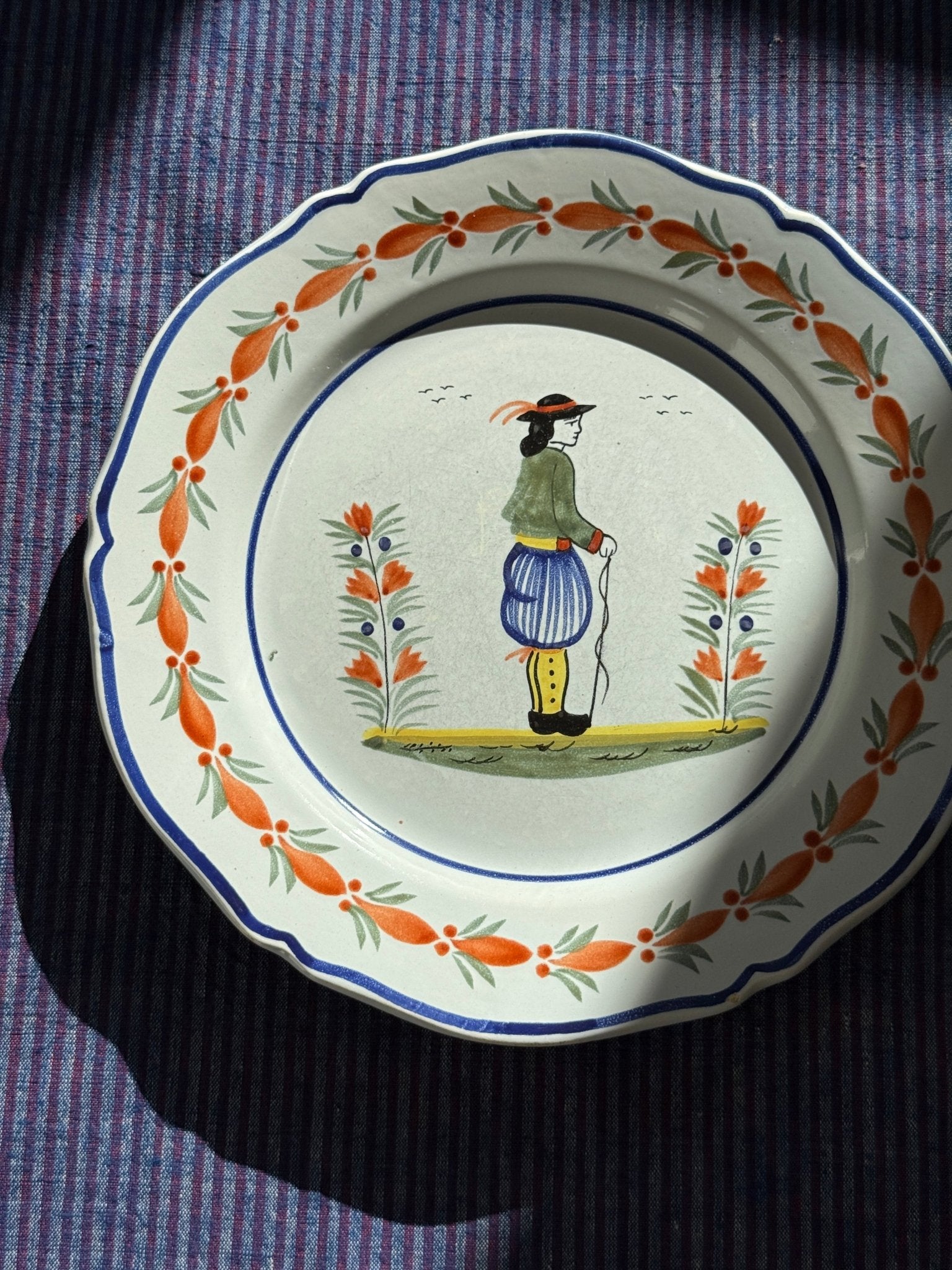 Henriot Quimper plate - NEROLI