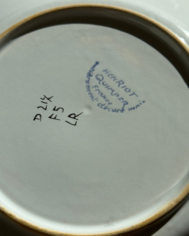 Henriot Quimper plate - NEROLI