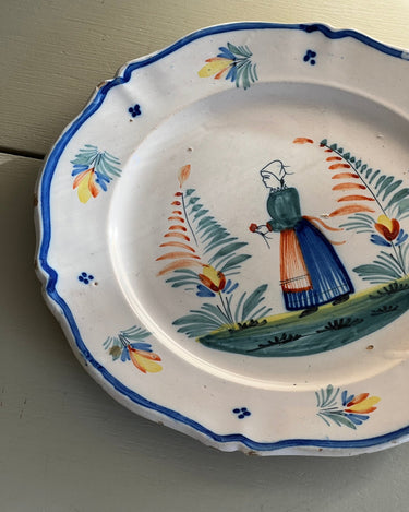 Henriot Quimper wall plate - NEROLI