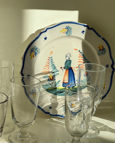 Henriot Quimper wall plate - NEROLI