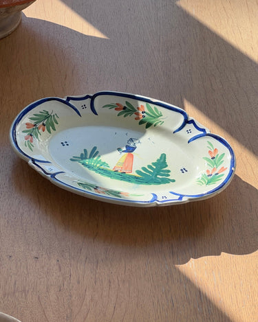 Henriot Quimper wall platter - NEROLI