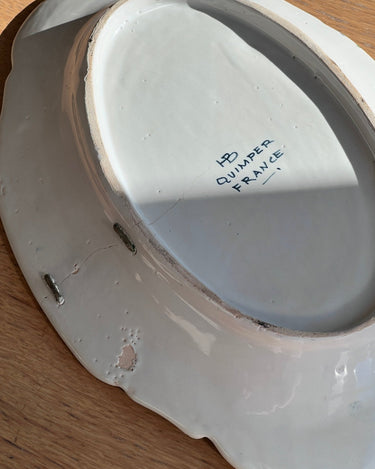 Henriot Quimper wall platter - NEROLI