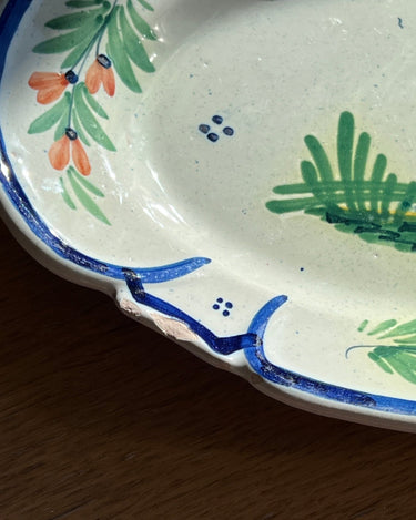 Henriot Quimper wall platter - NEROLI