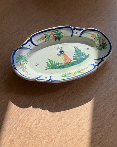 Henriot Quimper wall platter - NEROLI