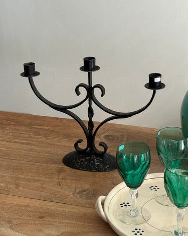 Iron candelabra - NEROLI