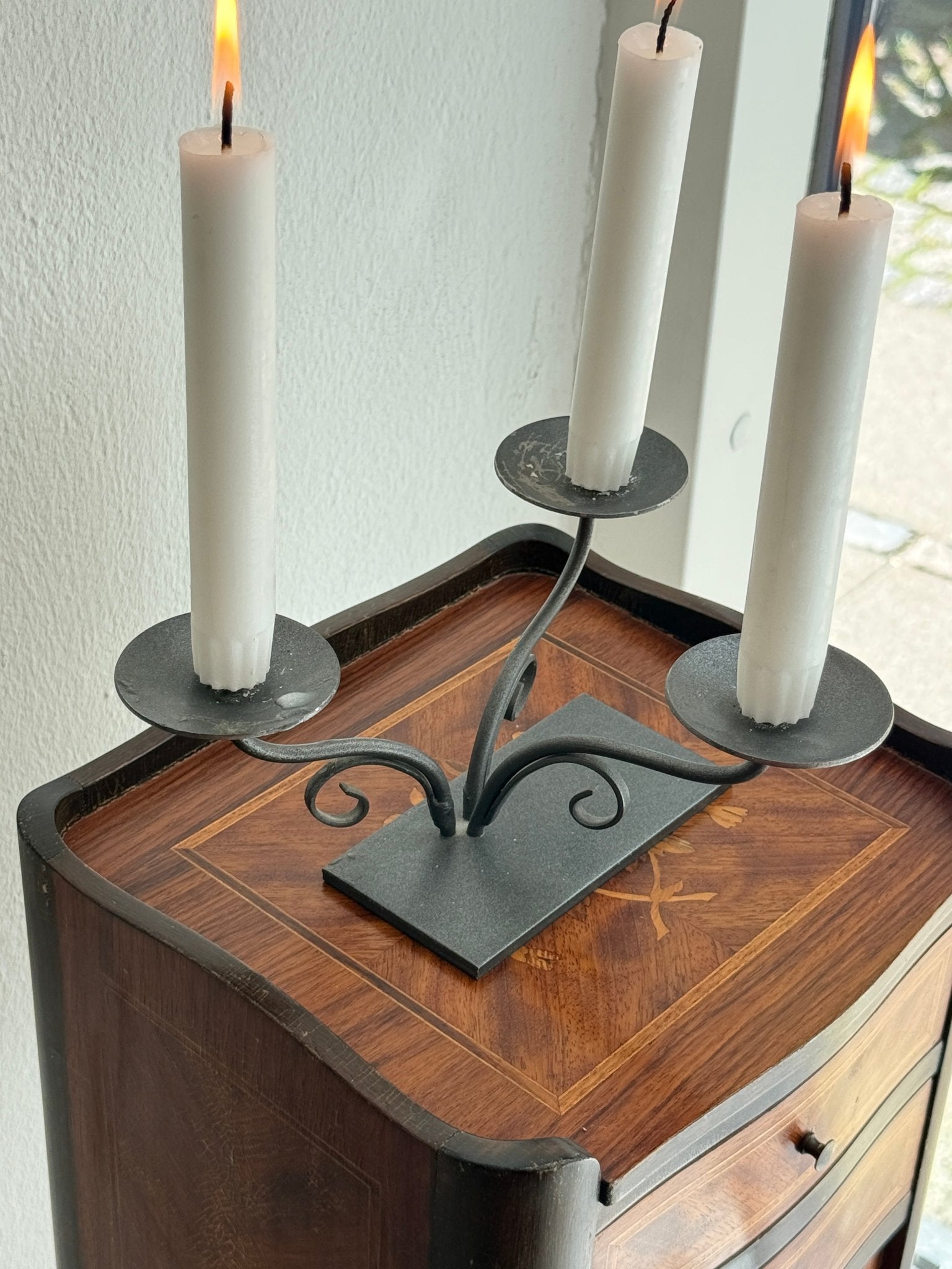 Iron candelabra - NEROLI