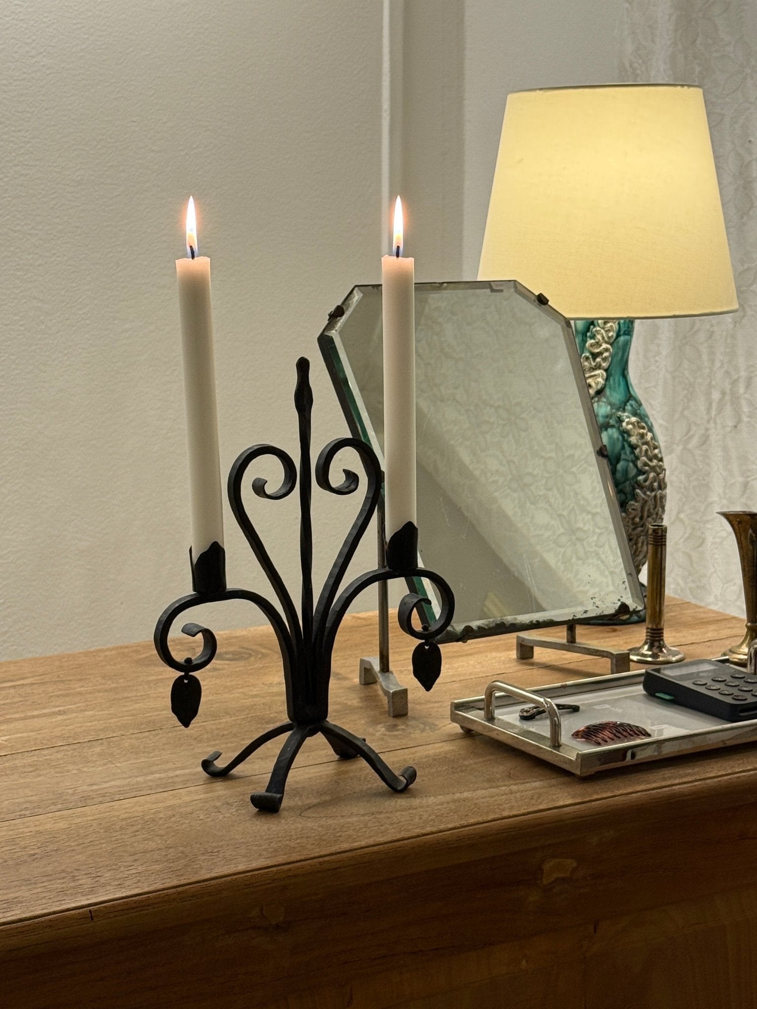 Iron candelabra - NEROLI