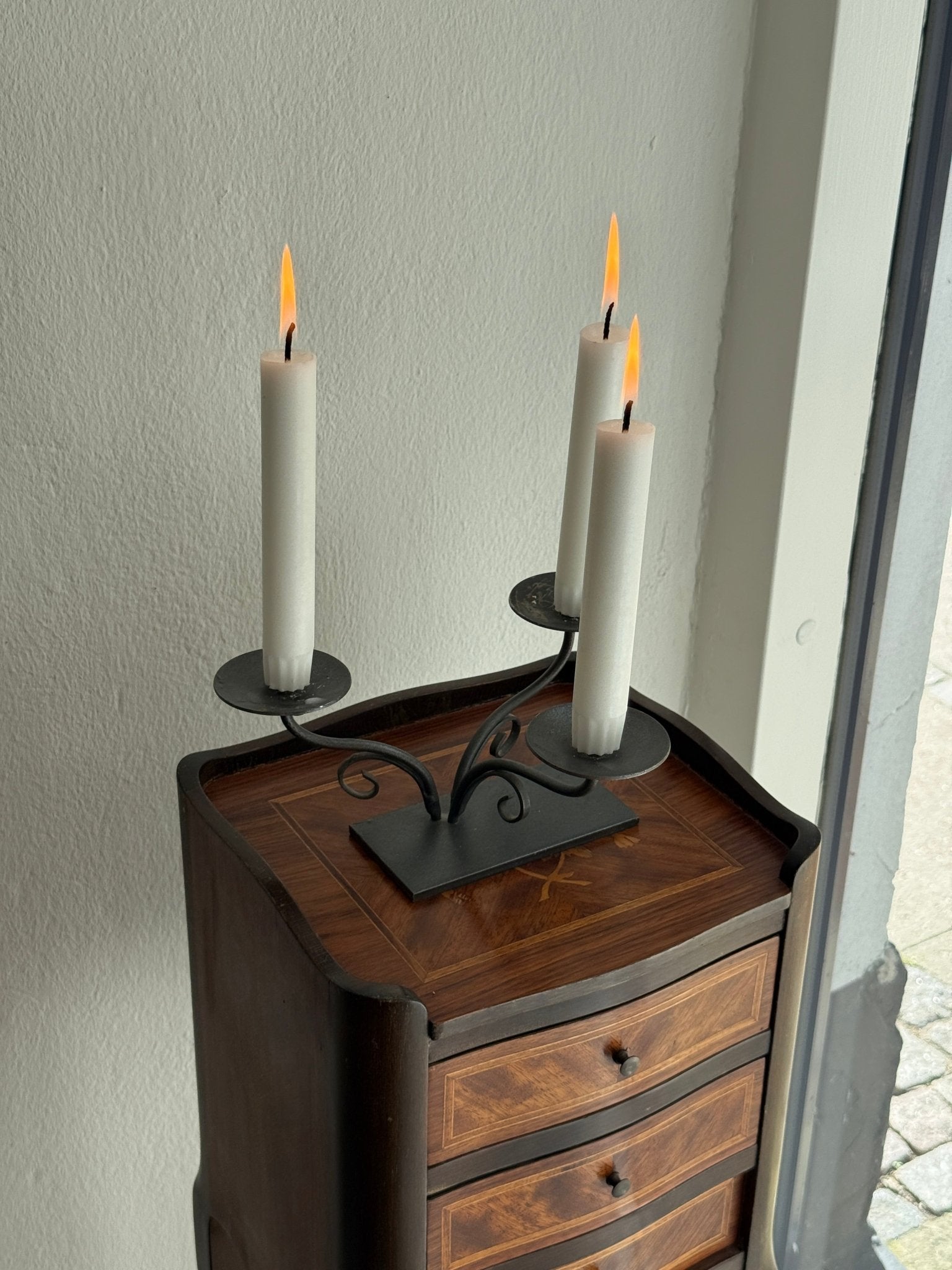 Iron candelabra - NEROLI