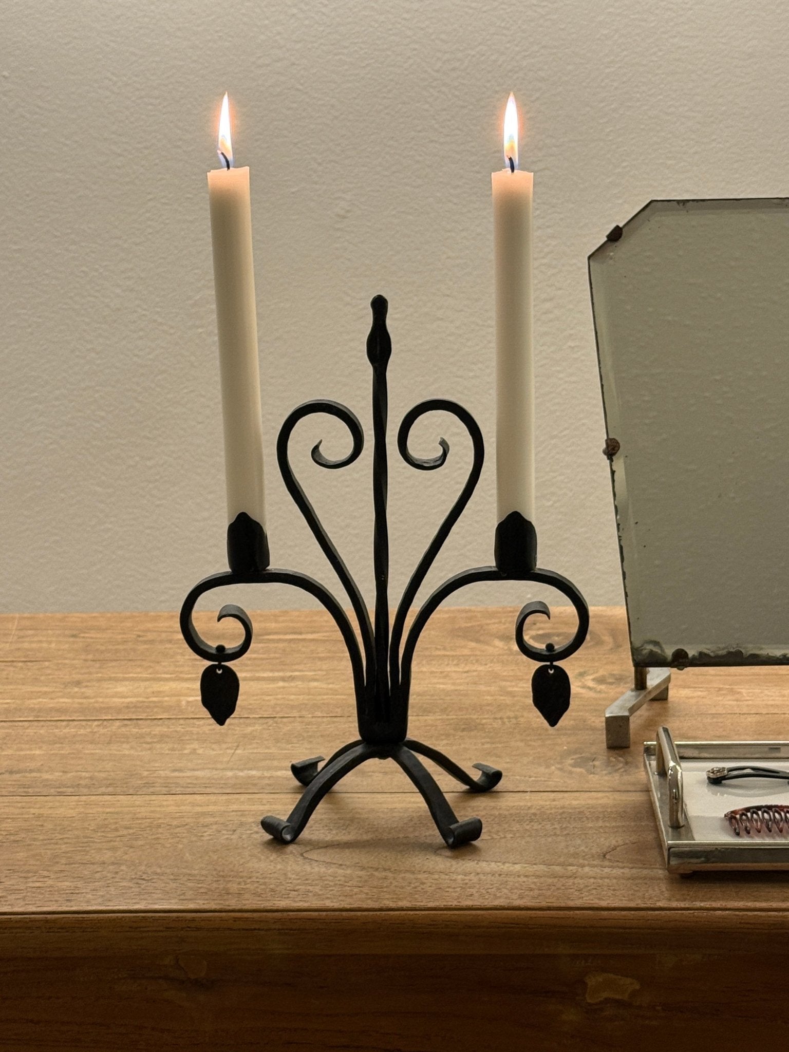 Iron candelabra - NEROLI