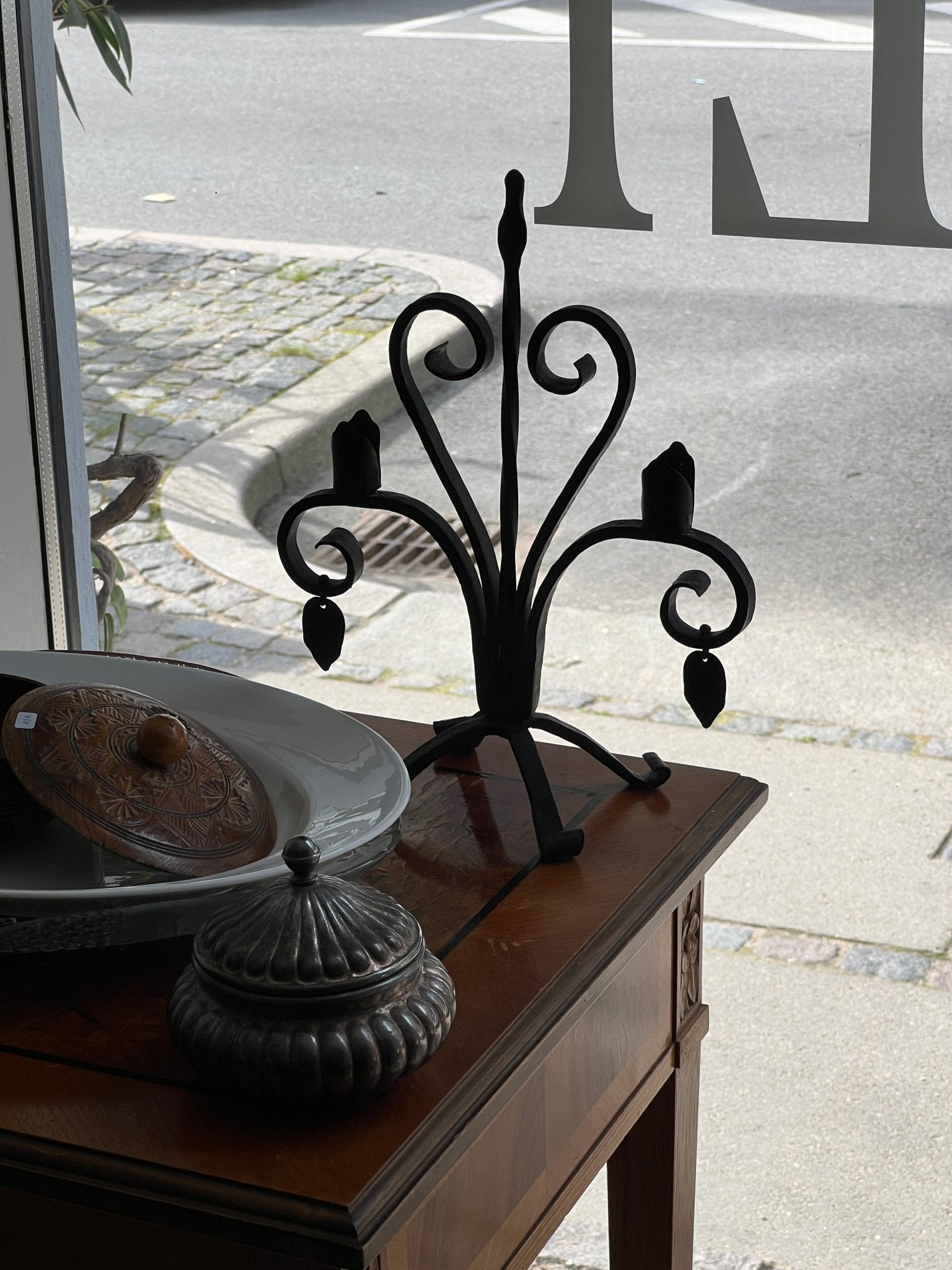 Iron candelabra - NEROLI