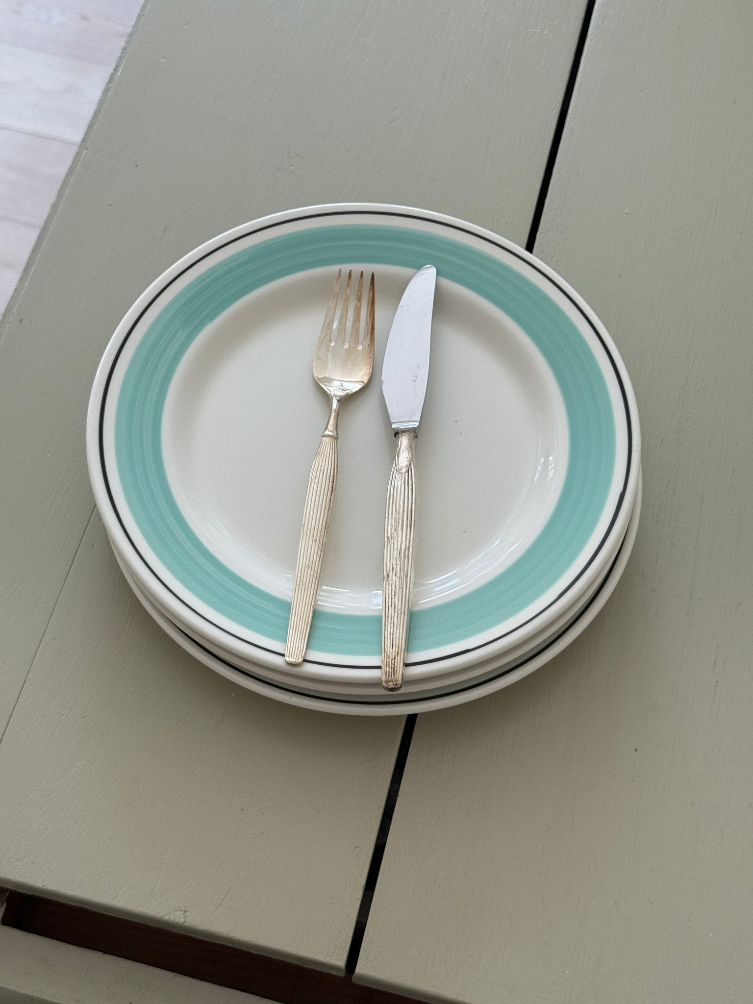 Italian dinner plates (6 pcs) - NEROLI