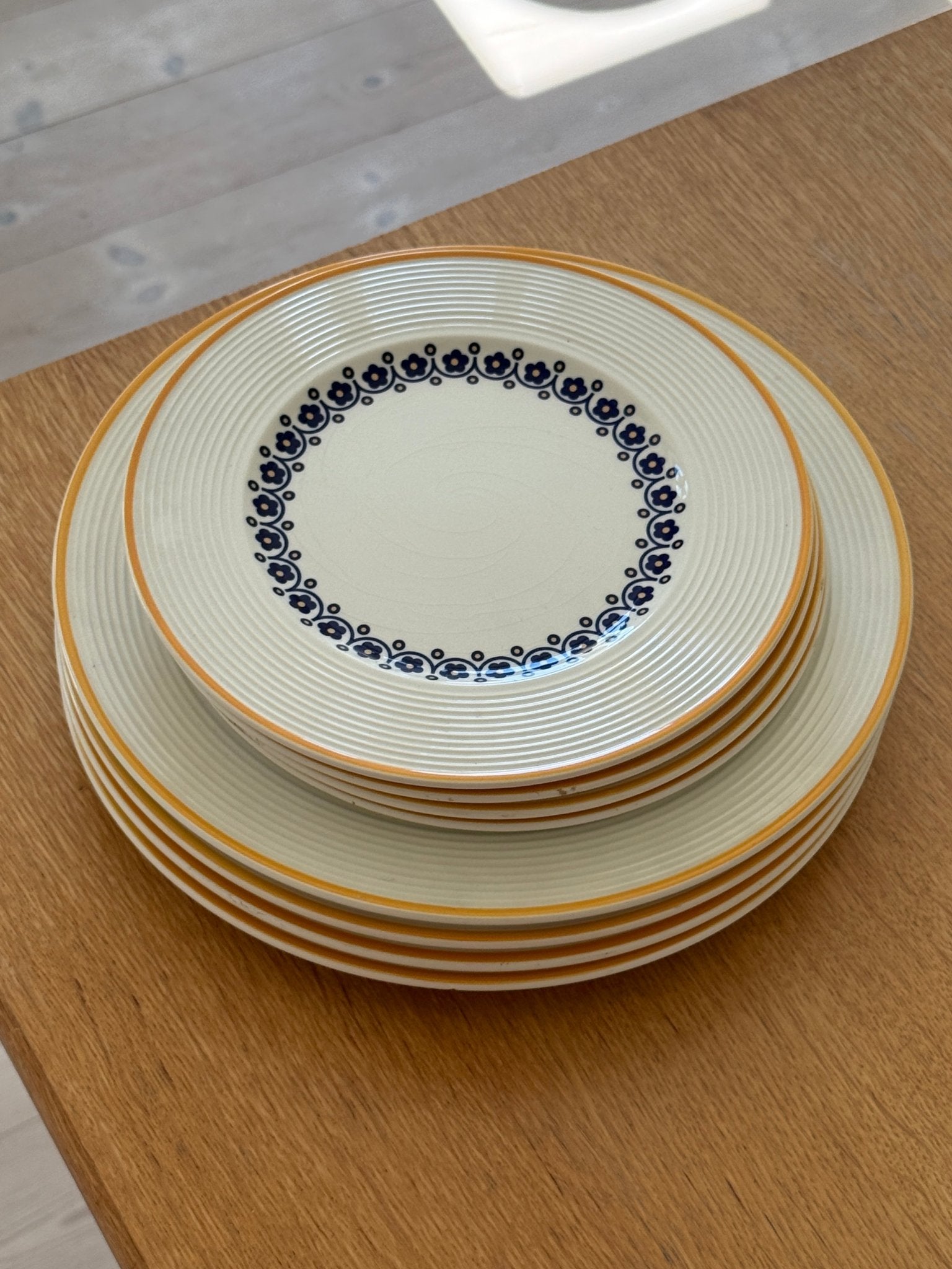 Italian dinner plates (6 pcs) - NEROLI