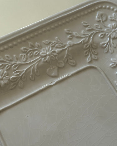 Italian floral platter - NEROLI