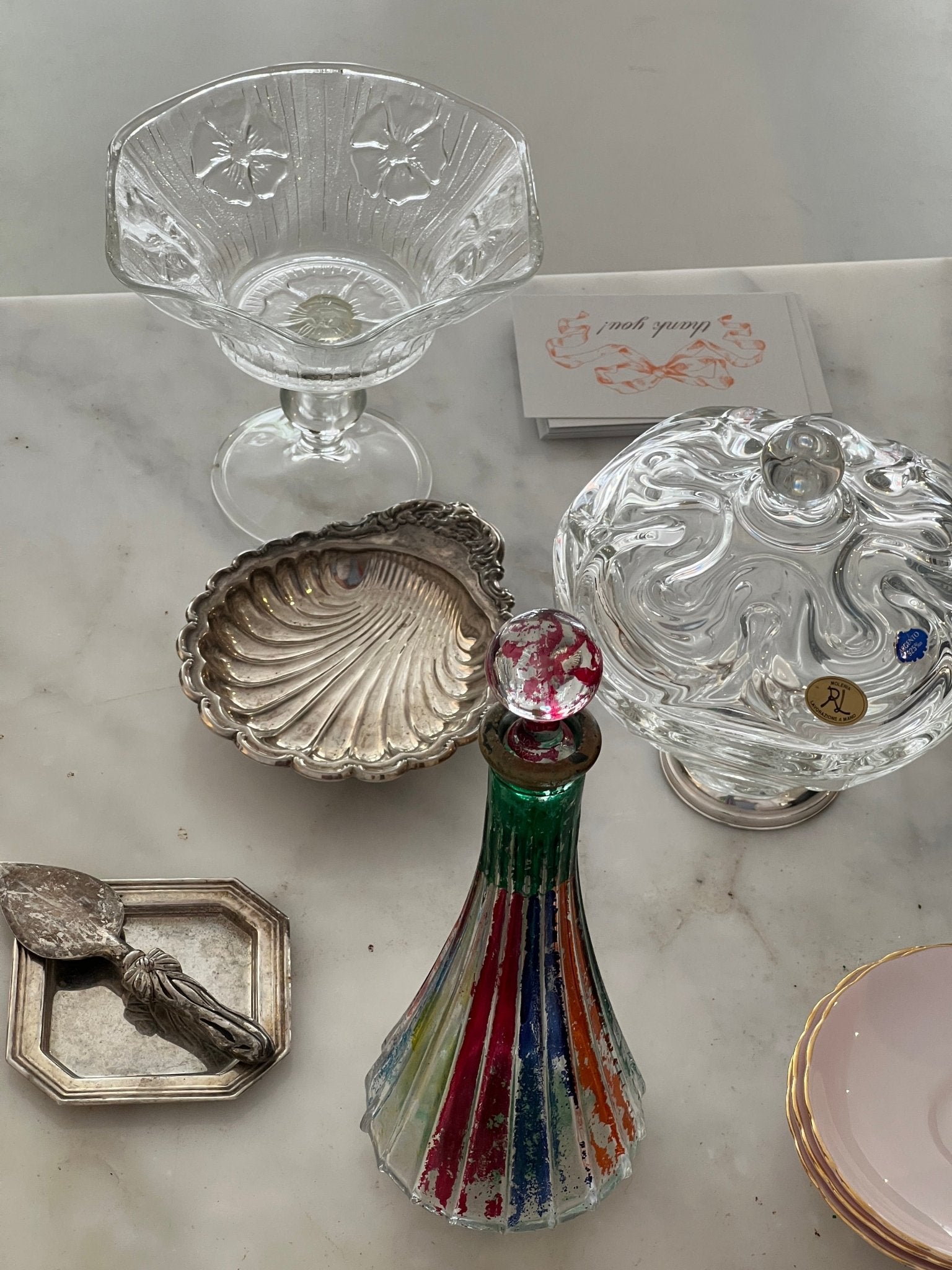 Italian glass bowl - NEROLI