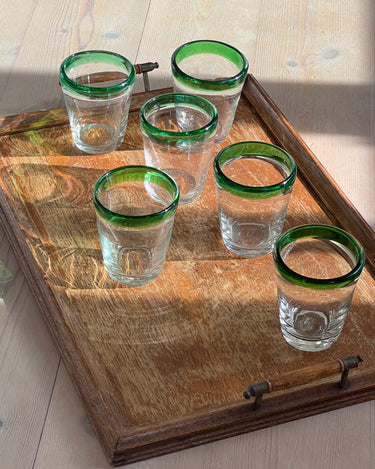 Italian glass tumblers - NEROLI