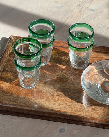 Italian glass tumblers - NEROLI