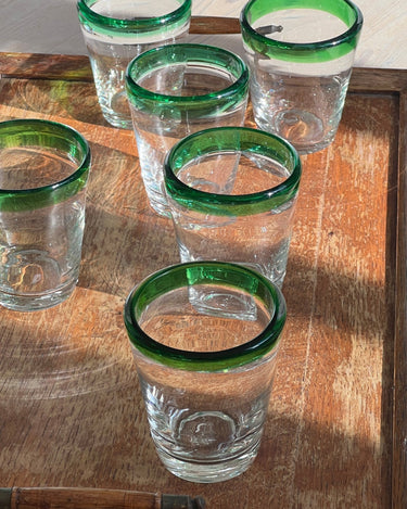 Italian glass tumblers - NEROLI