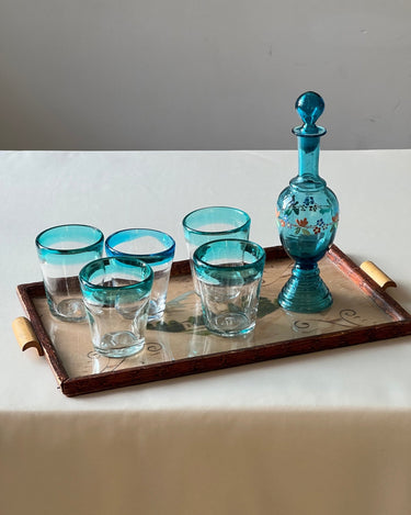 Italian glass tumblers - NEROLI