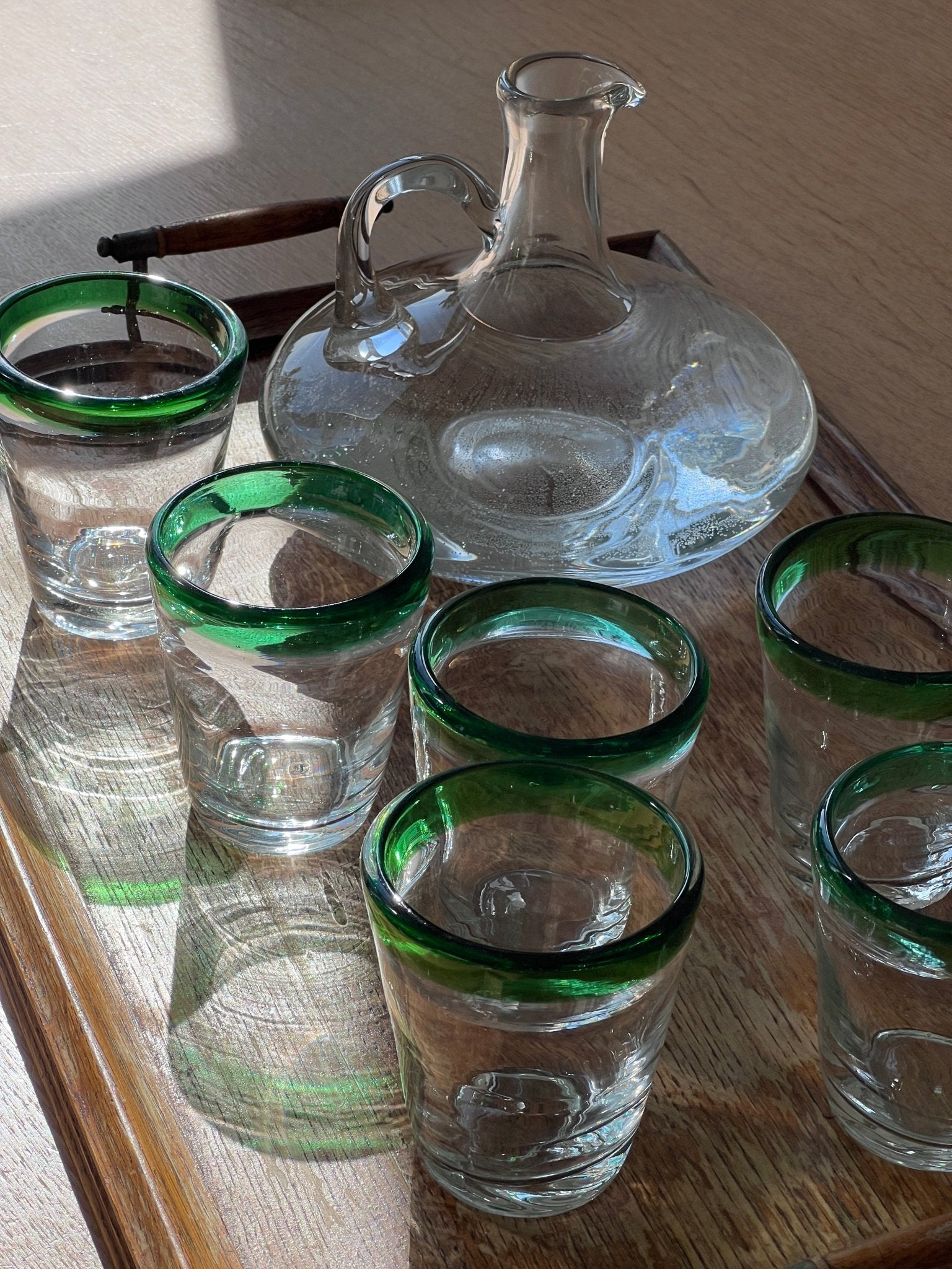 Italian glass tumblers - NEROLI