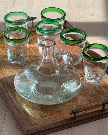 Italian glass tumblers - NEROLI