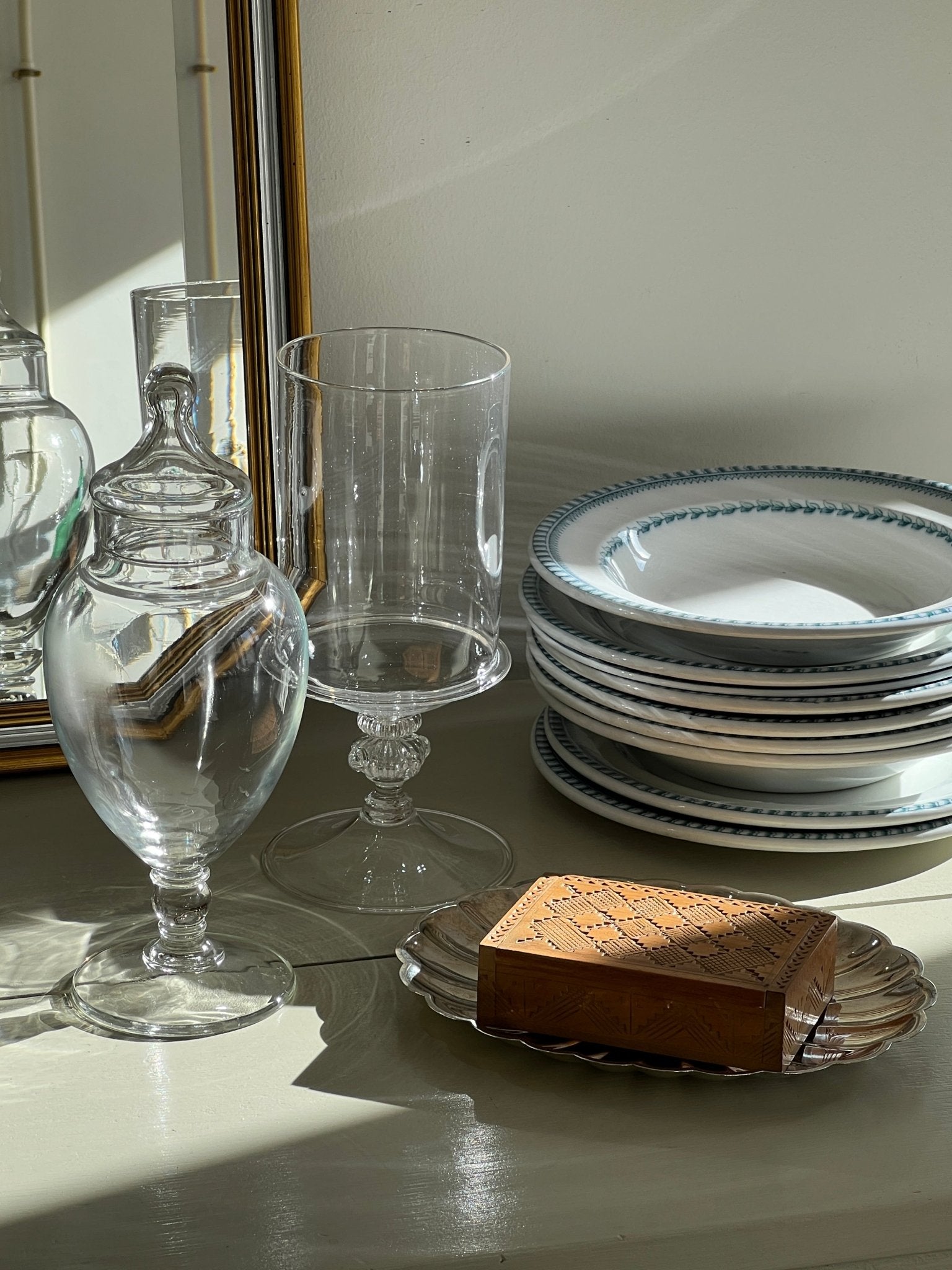 Italian glass vase - NEROLI