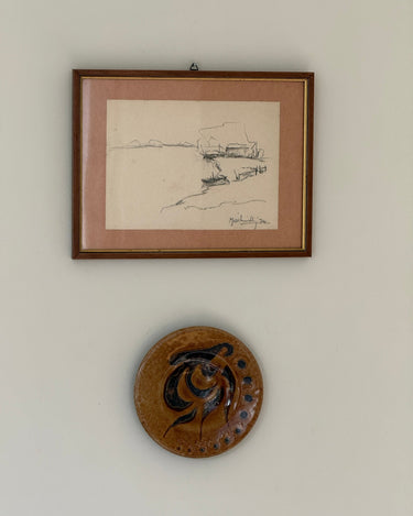 Italian landscape drawing - NEROLI