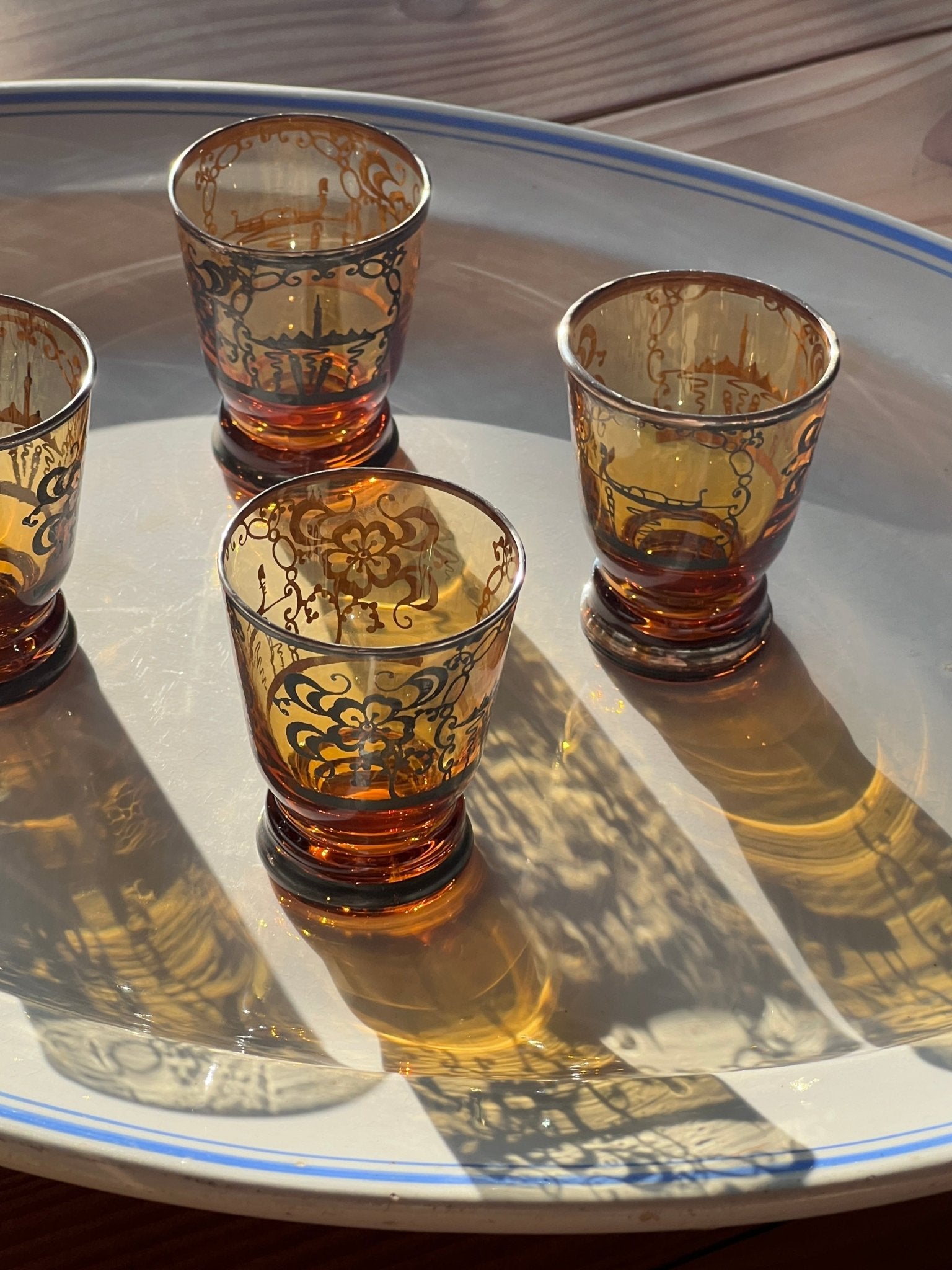 Italian liquer glasses - NEROLI