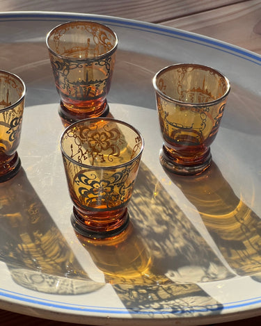 Italian liquer glasses - NEROLI