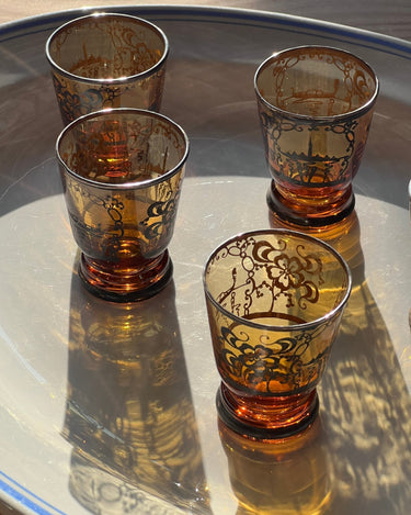 Italian liquer glasses - NEROLI