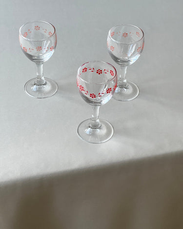 Italian liquer glasses - NEROLI