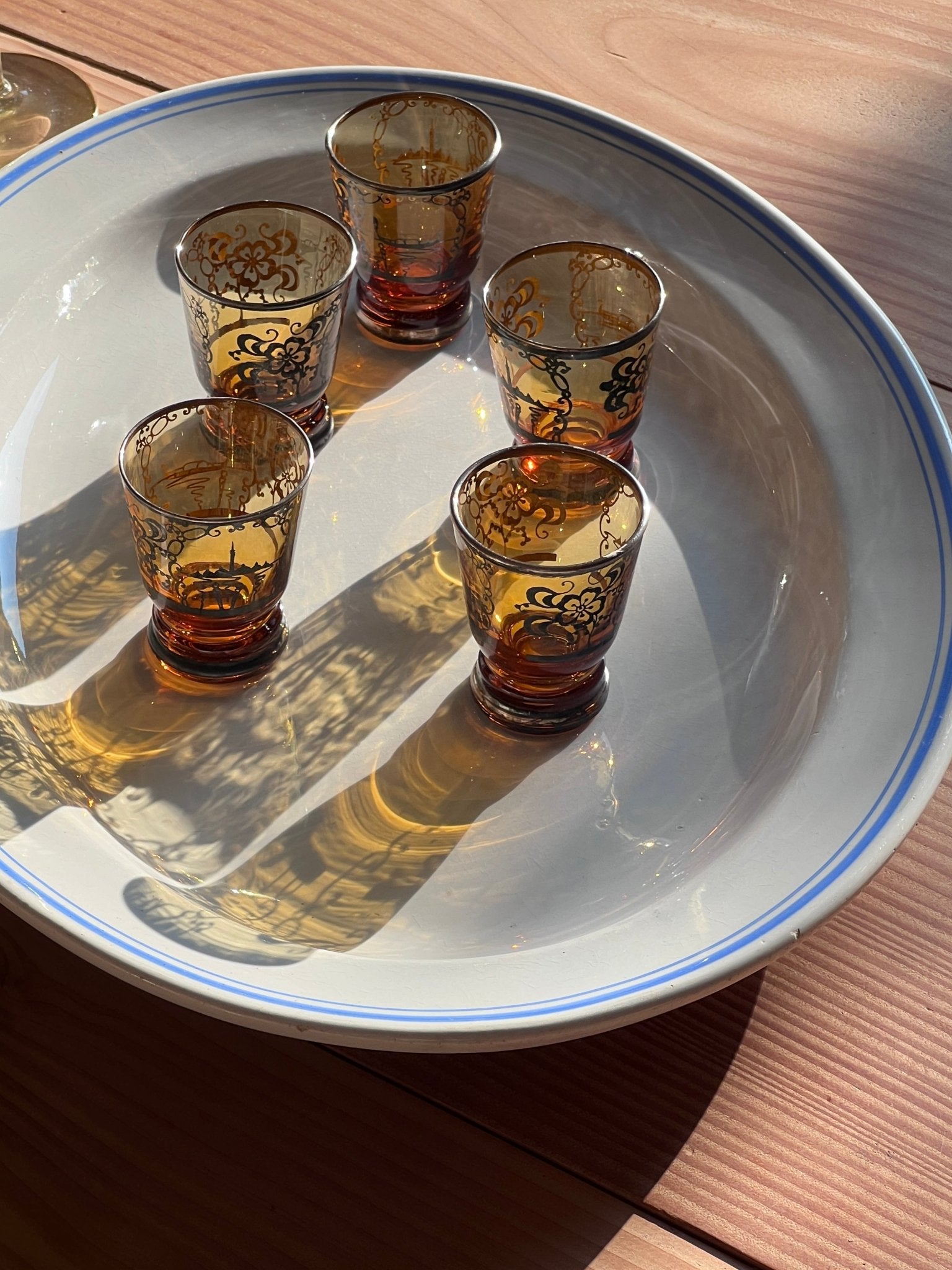 Italian liquer glasses - NEROLI