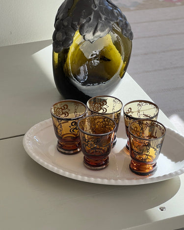 Italian liquer glasses - NEROLI
