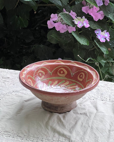 Italian pedestal bowl - NEROLI