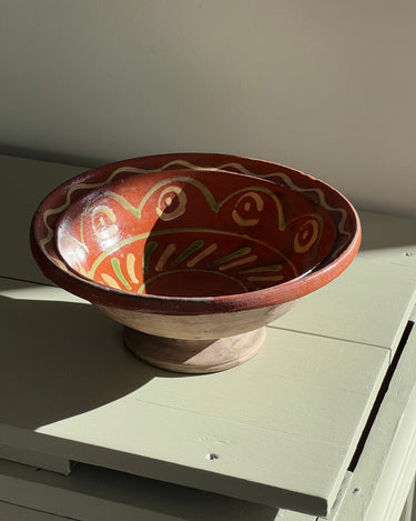 Italian pedestal bowl - NEROLI