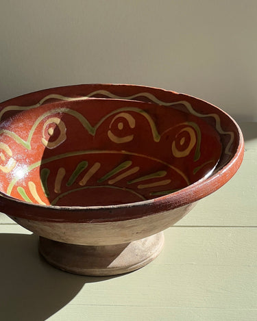 Italian pedestal bowl - NEROLI