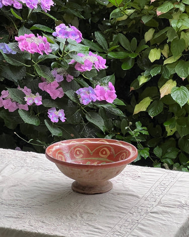 Italian pedestal bowl - NEROLI