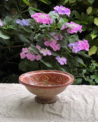 Italian pedestal bowl - NEROLI