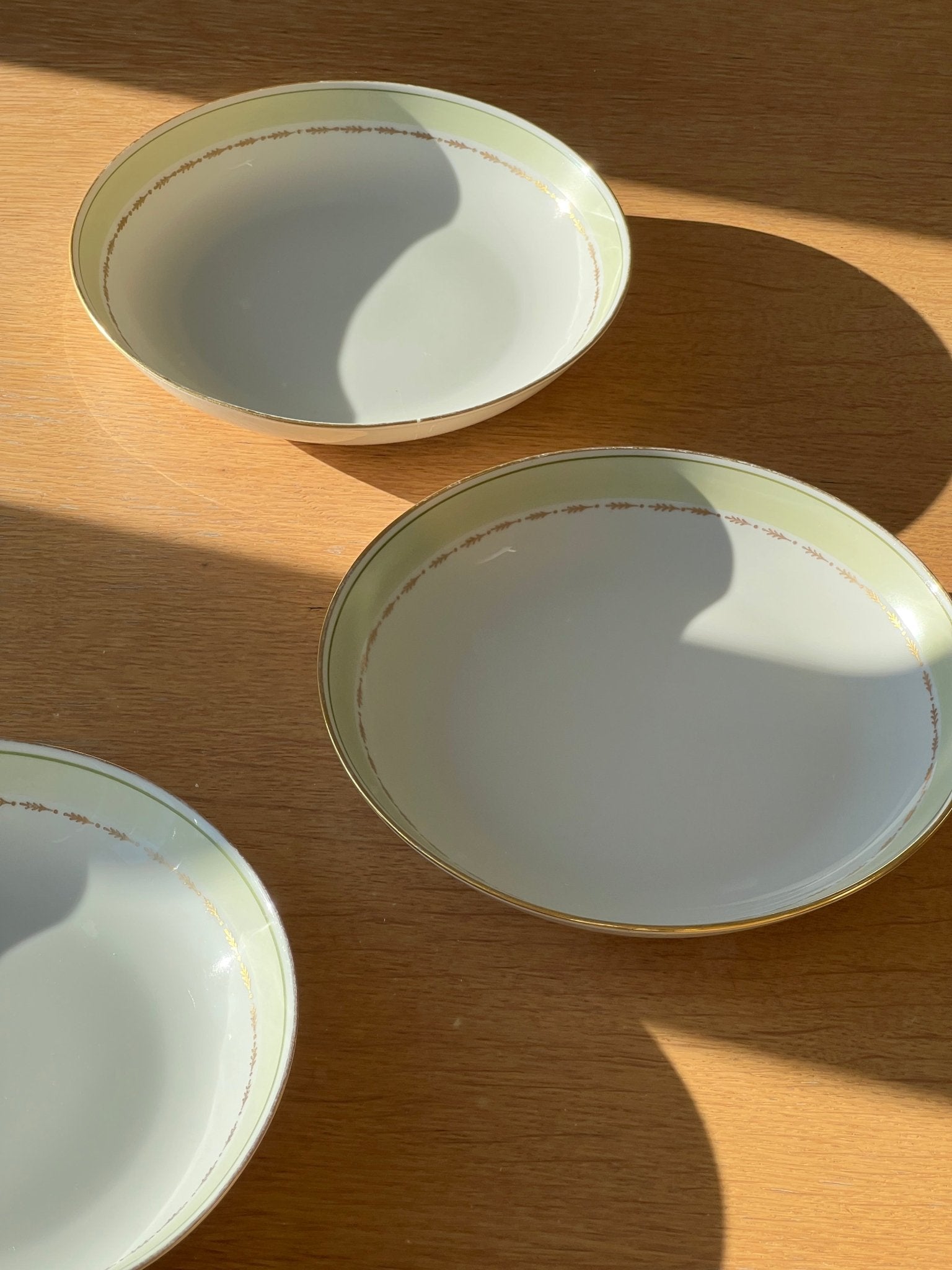 Jade green pasta plates (3 pcs) - NEROLI