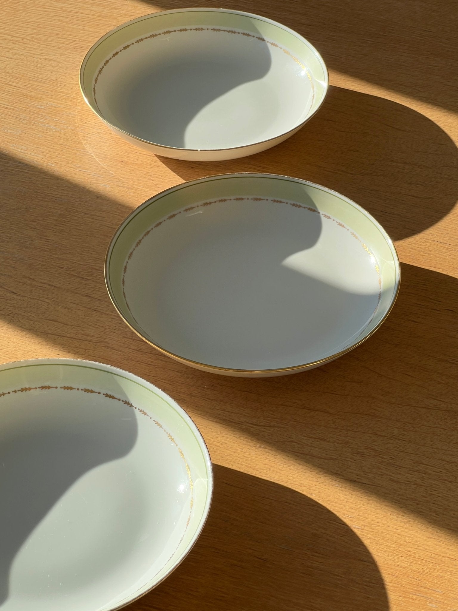 Jade green pasta plates (3 pcs) - NEROLI